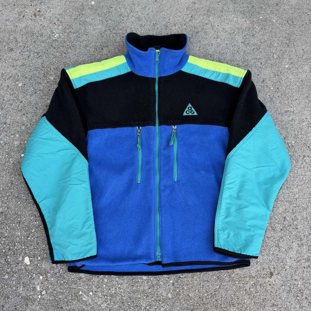Vintage 90s Nike ACG Makalu Fleece Zip Up Jacket Sz Medium Men